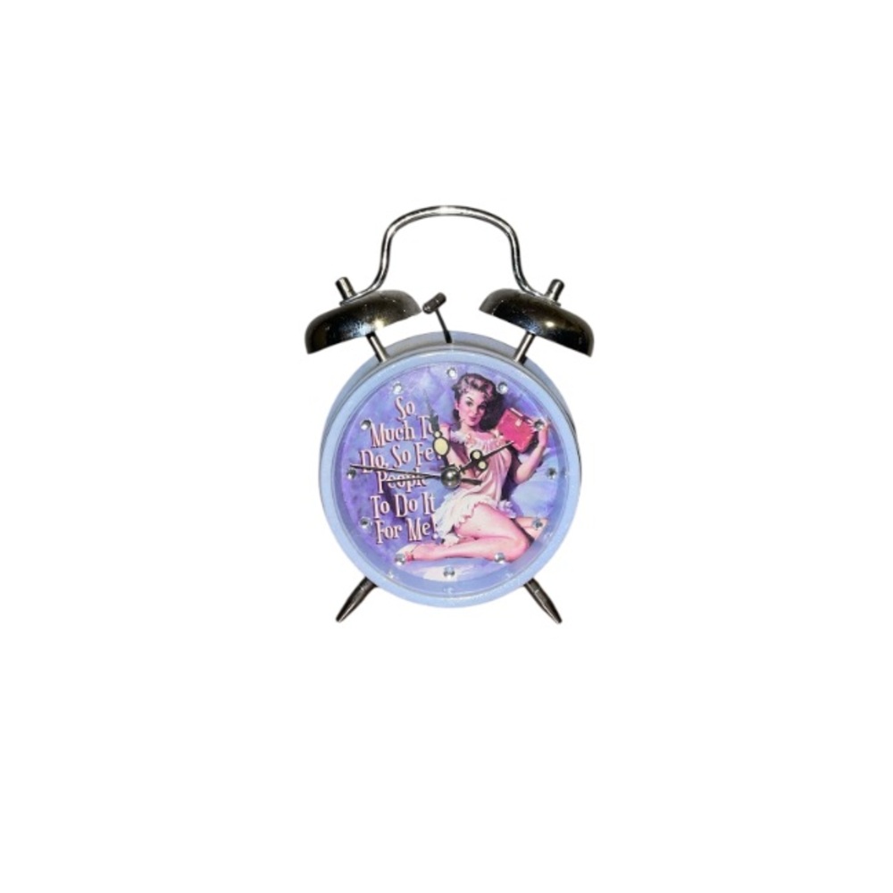 Unbranded Sparkly Retro Pin Up Girl Alarm Clock